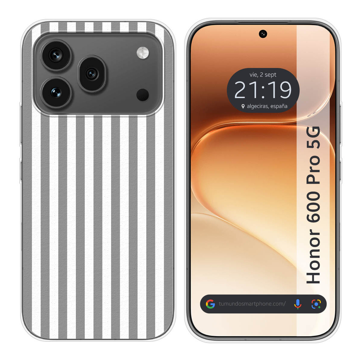 Funda Silicona para Huawei Honor 600 Pro 5G diseño Lines 06 Dibujos