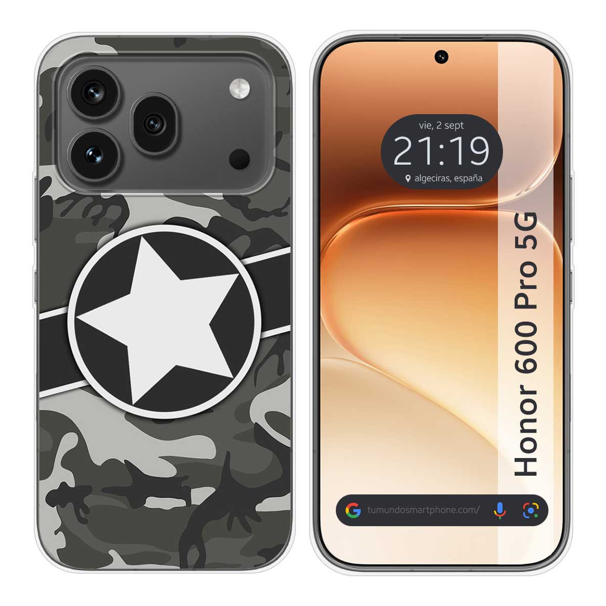 Funda Silicona para Huawei Honor 600 Pro 5G diseño Camuflaje 02 Dibujos