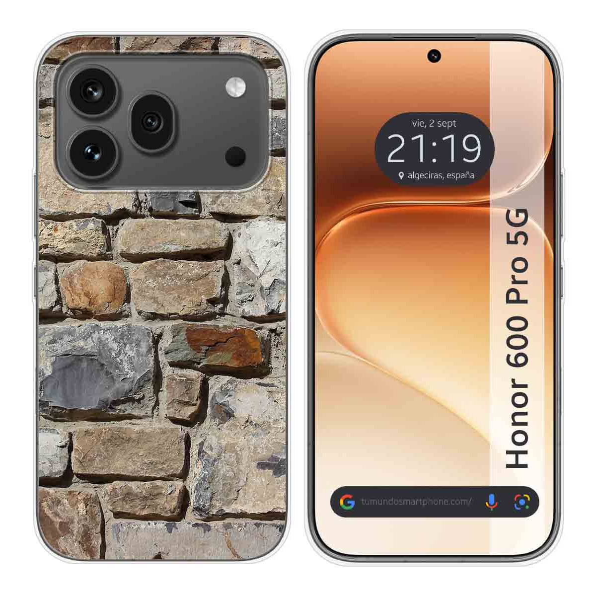 Funda Silicona para Huawei Honor 600 Pro 5G diseño Ladrillo 03 Dibujos