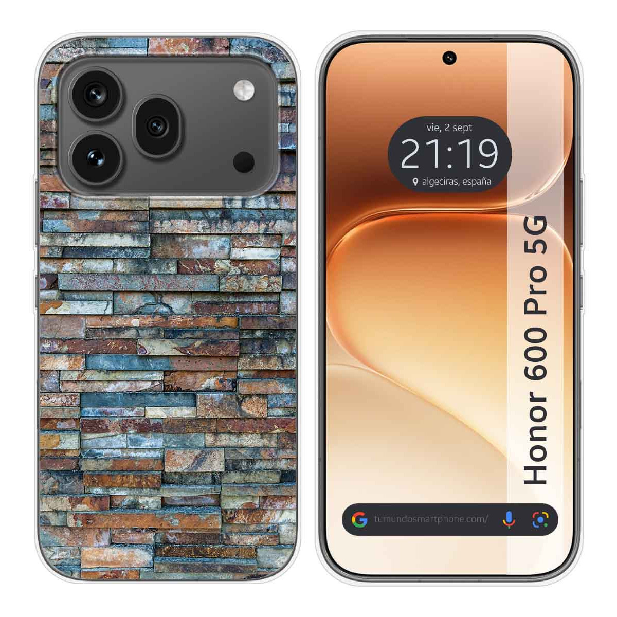 Funda Silicona para Huawei Honor 600 Pro 5G diseño Ladrillo 05 Dibujos