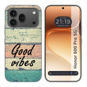 Funda Silicona para Huawei Honor 600 Pro 5G diseño Madera 01 Dibujos