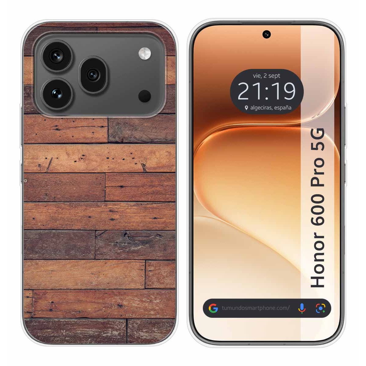 Funda Silicona para Huawei Honor 600 Pro 5G diseño Madera 03 Dibujos