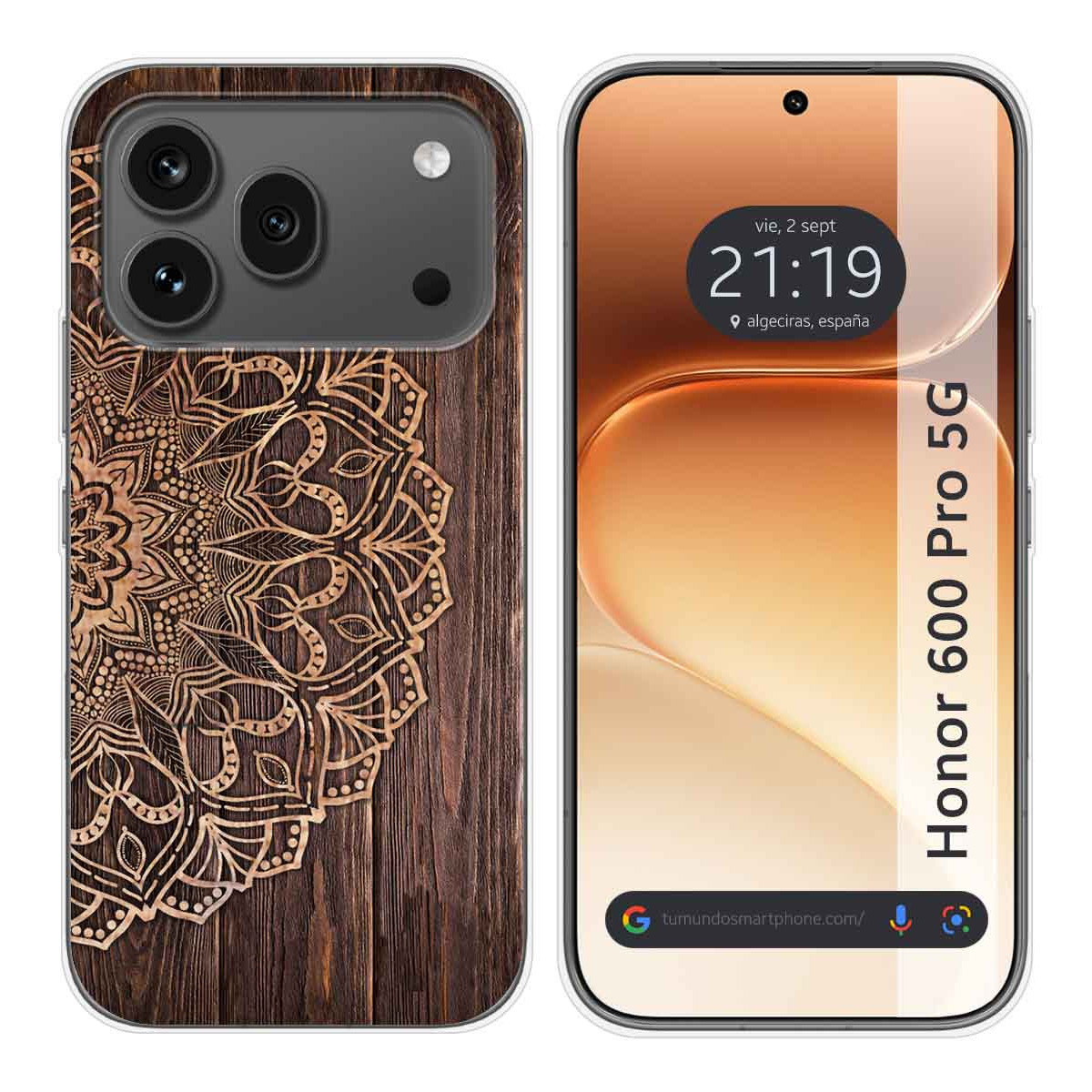 Funda Silicona para Huawei Honor 600 Pro 5G diseño Madera 06 Dibujos