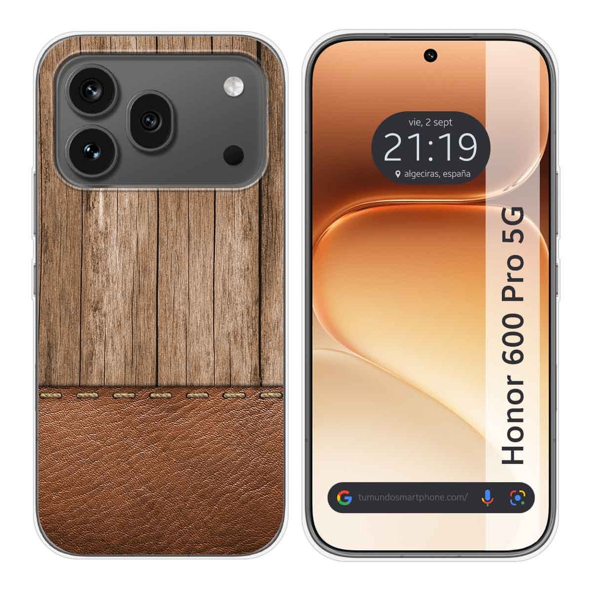 Funda Silicona para Huawei Honor 600 Pro 5G diseño Madera 09 Dibujos