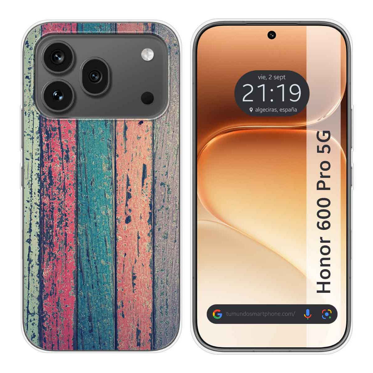 Funda Silicona para Huawei Honor 600 Pro 5G diseño Madera 10 Dibujos