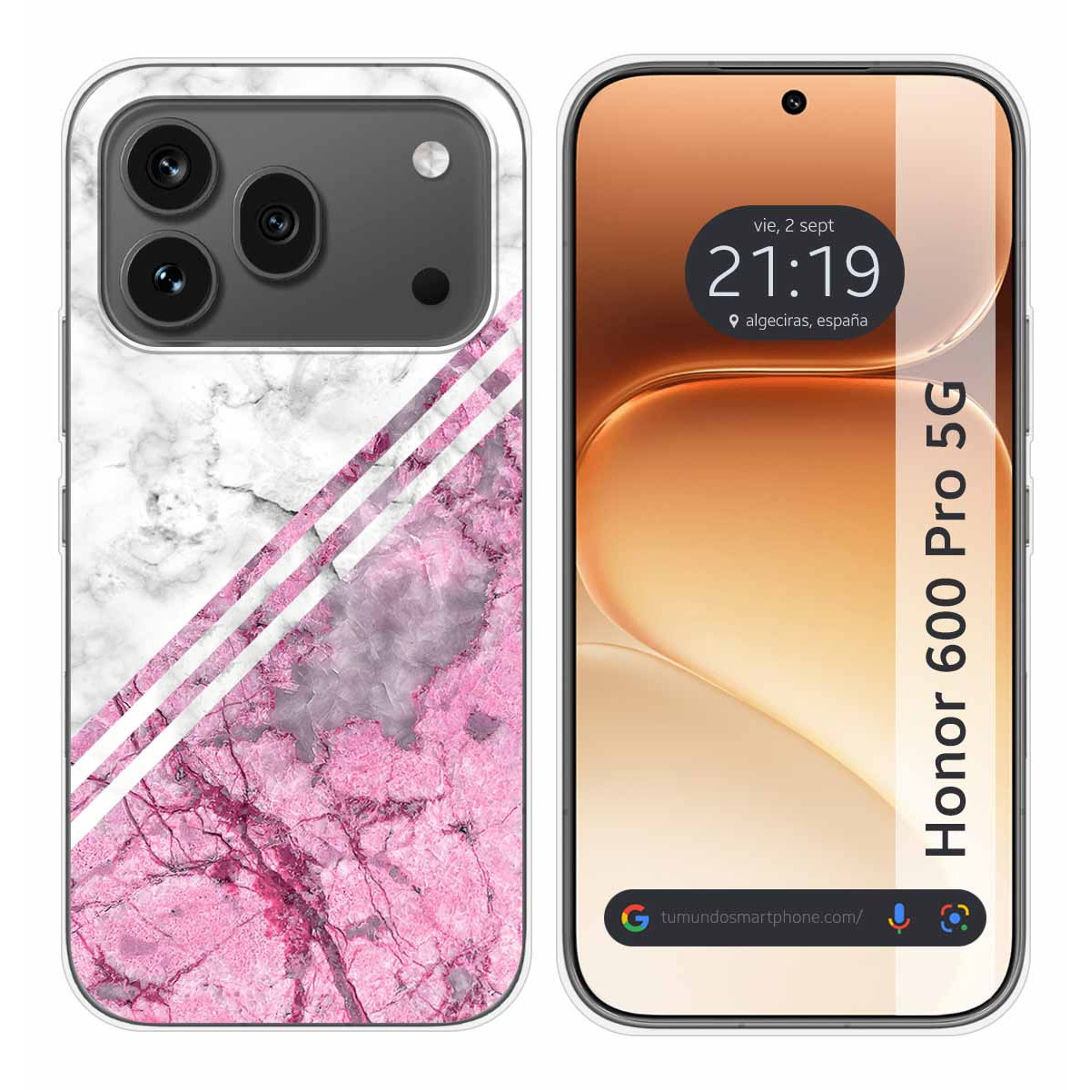 Funda Silicona para Huawei Honor 600 Pro 5G diseño Mármol 03 Dibujos