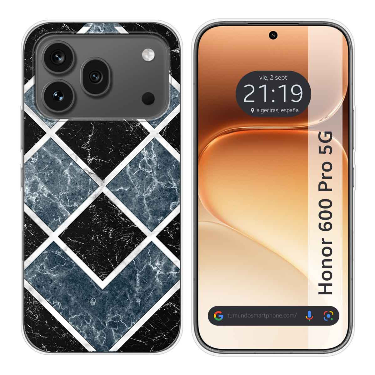 Funda Silicona para Huawei Honor 600 Pro 5G diseño Mármol 06 Dibujos