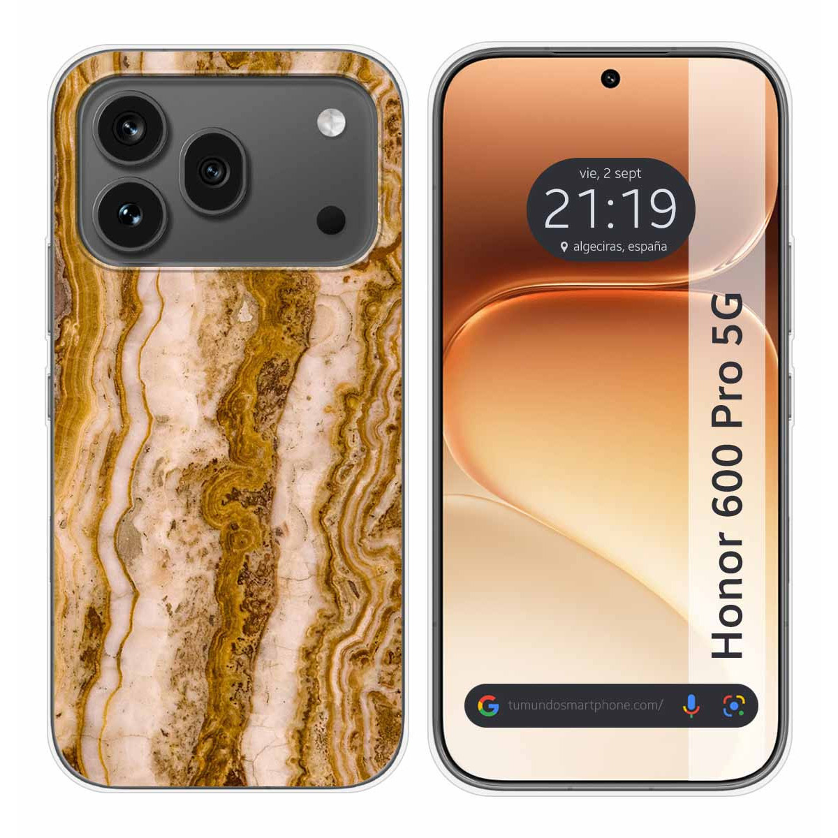 Funda Silicona para Huawei Honor 600 Pro 5G diseño Mármol 10 Dibujos