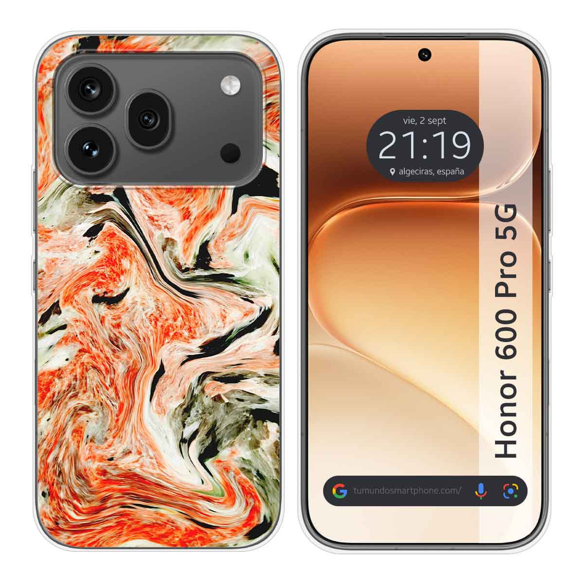 Funda Silicona para Huawei Honor 600 Pro 5G diseño Mármol 12 Dibujos