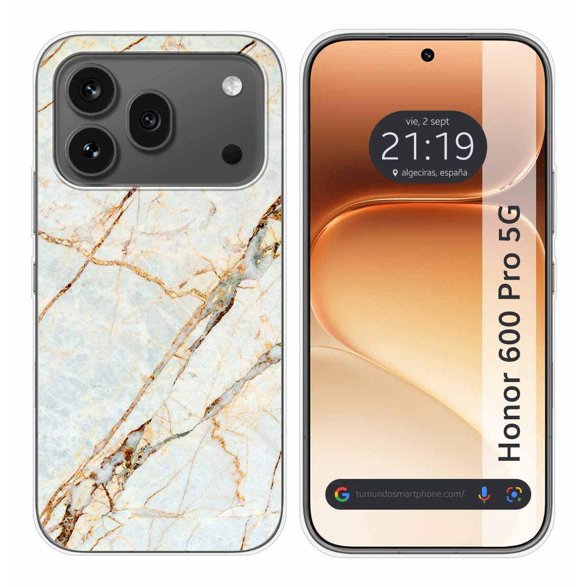 Funda Silicona para Huawei Honor 600 Pro 5G diseño Mármol 13 Dibujos