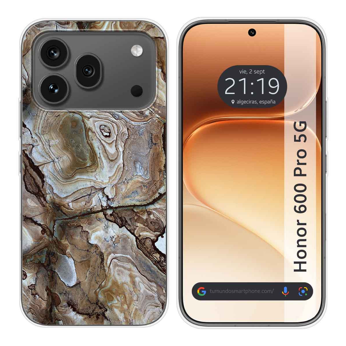 Funda Silicona para Huawei Honor 600 Pro 5G diseño Mármol 14 Dibujos