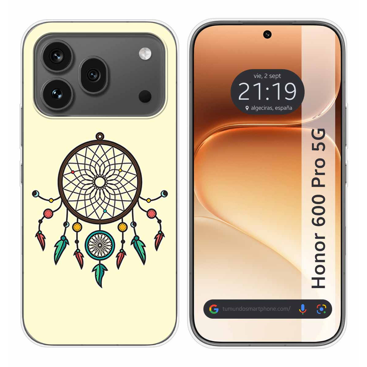 Funda Silicona para Huawei Honor 600 Pro 5G diseño Atrapasueños Dibujos