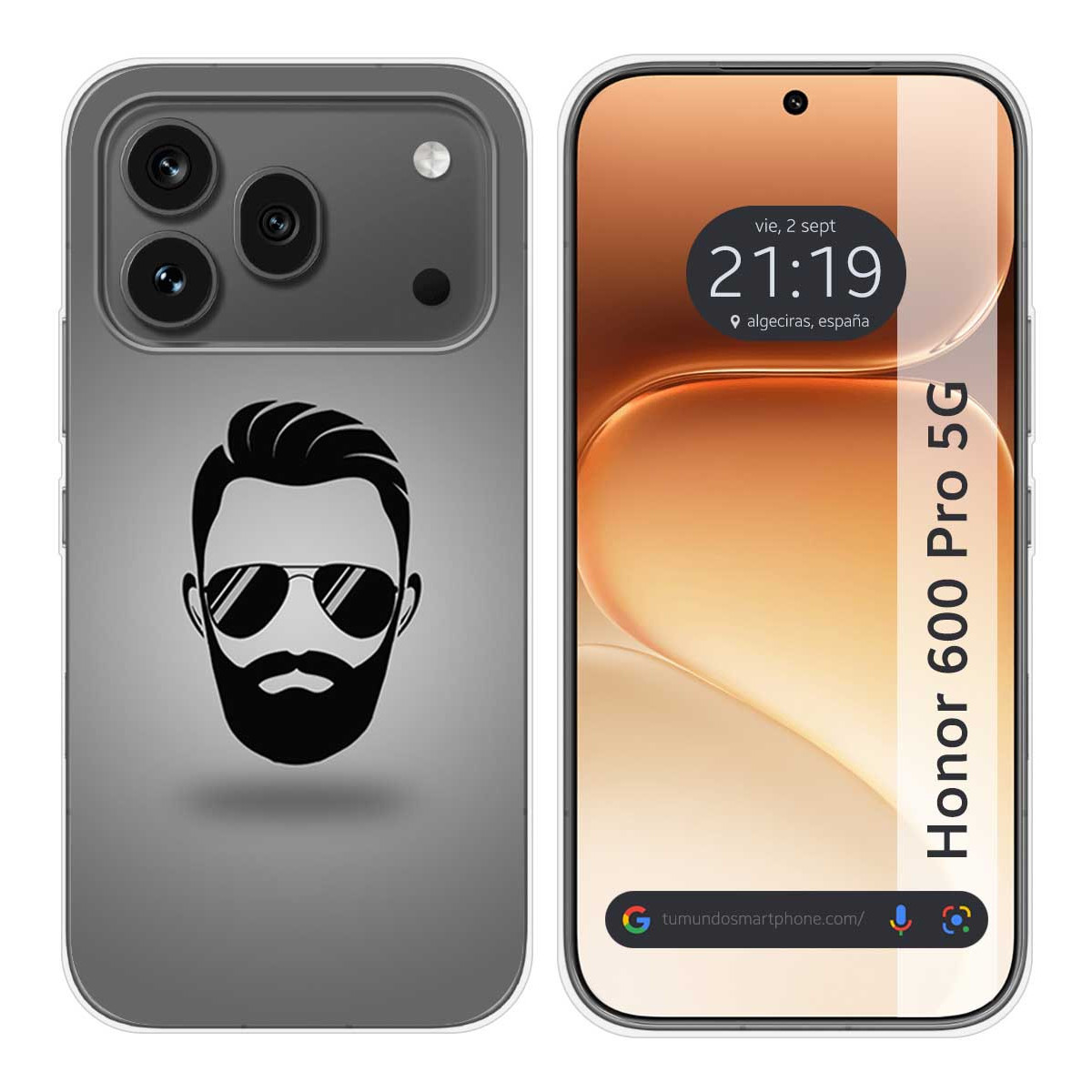 Funda Silicona para Huawei Honor 600 Pro 5G diseño Barba Dibujos