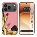 Funda Silicona para Huawei Honor 600 Pro 5G diseño Brochas Dibujos