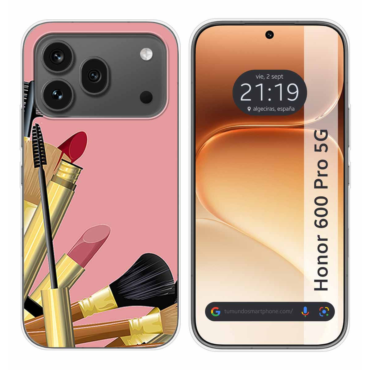 Funda Silicona para Huawei Honor 600 Pro 5G diseño Brochas Dibujos