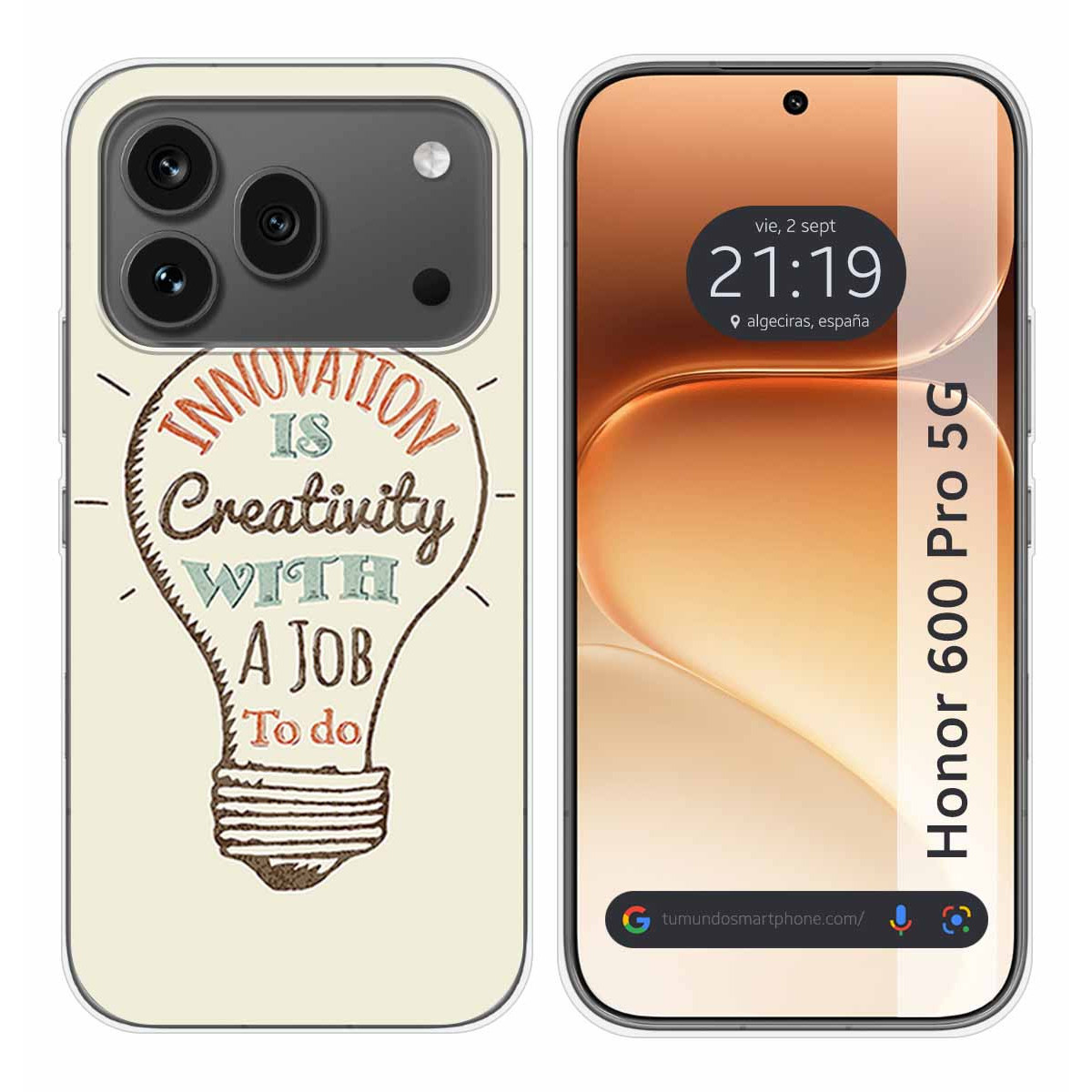 Funda Silicona para Huawei Honor 600 Pro 5G diseño Creativity Dibujos