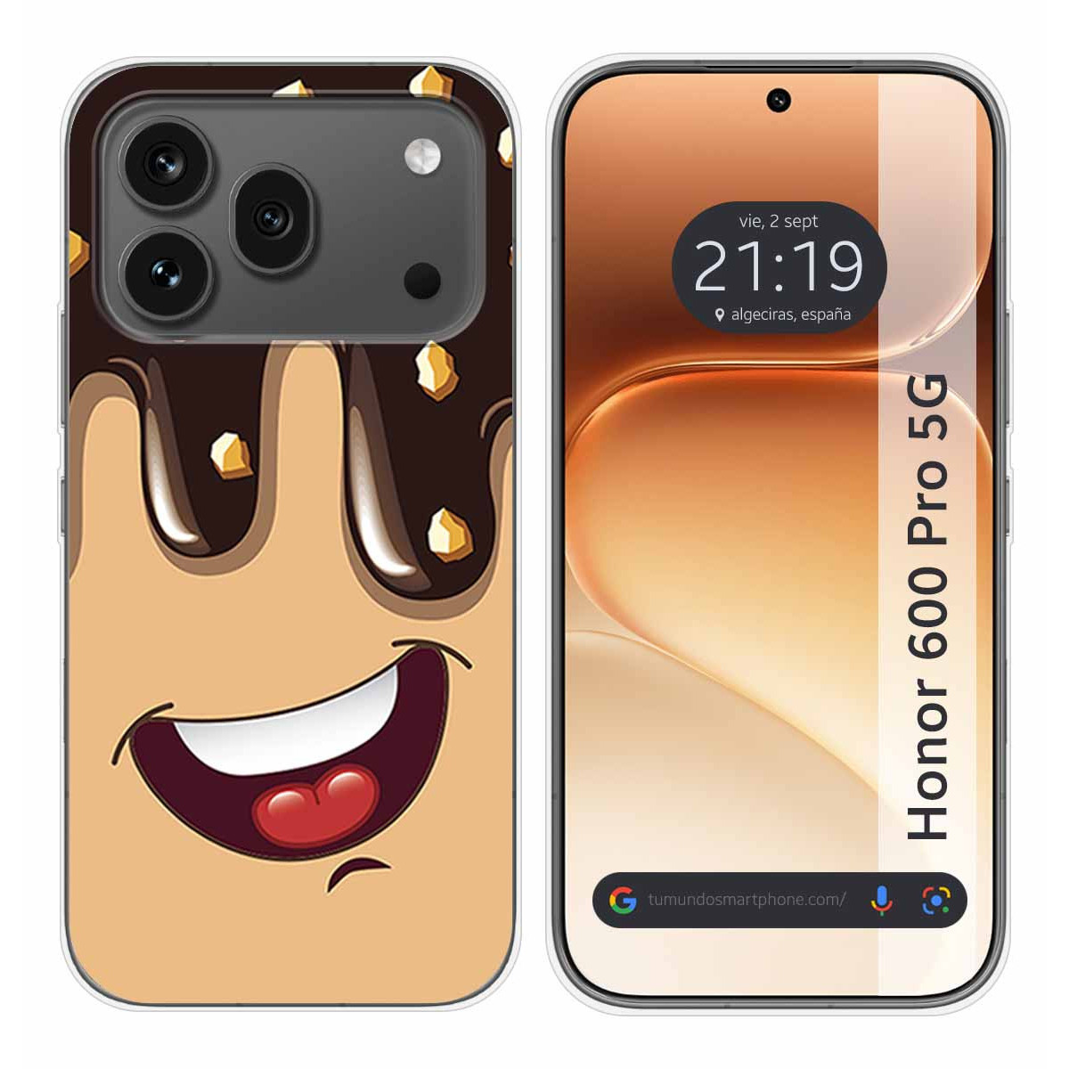 Funda Silicona para Huawei Honor 600 Pro 5G diseño Helado Chocolate Dibujos