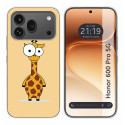 Funda Silicona para Huawei Honor 600 Pro 5G diseño Jirafa Dibujos