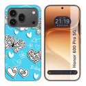 Funda Silicona para Huawei Honor 600 Pro 5G diseño Mariposas Dibujos