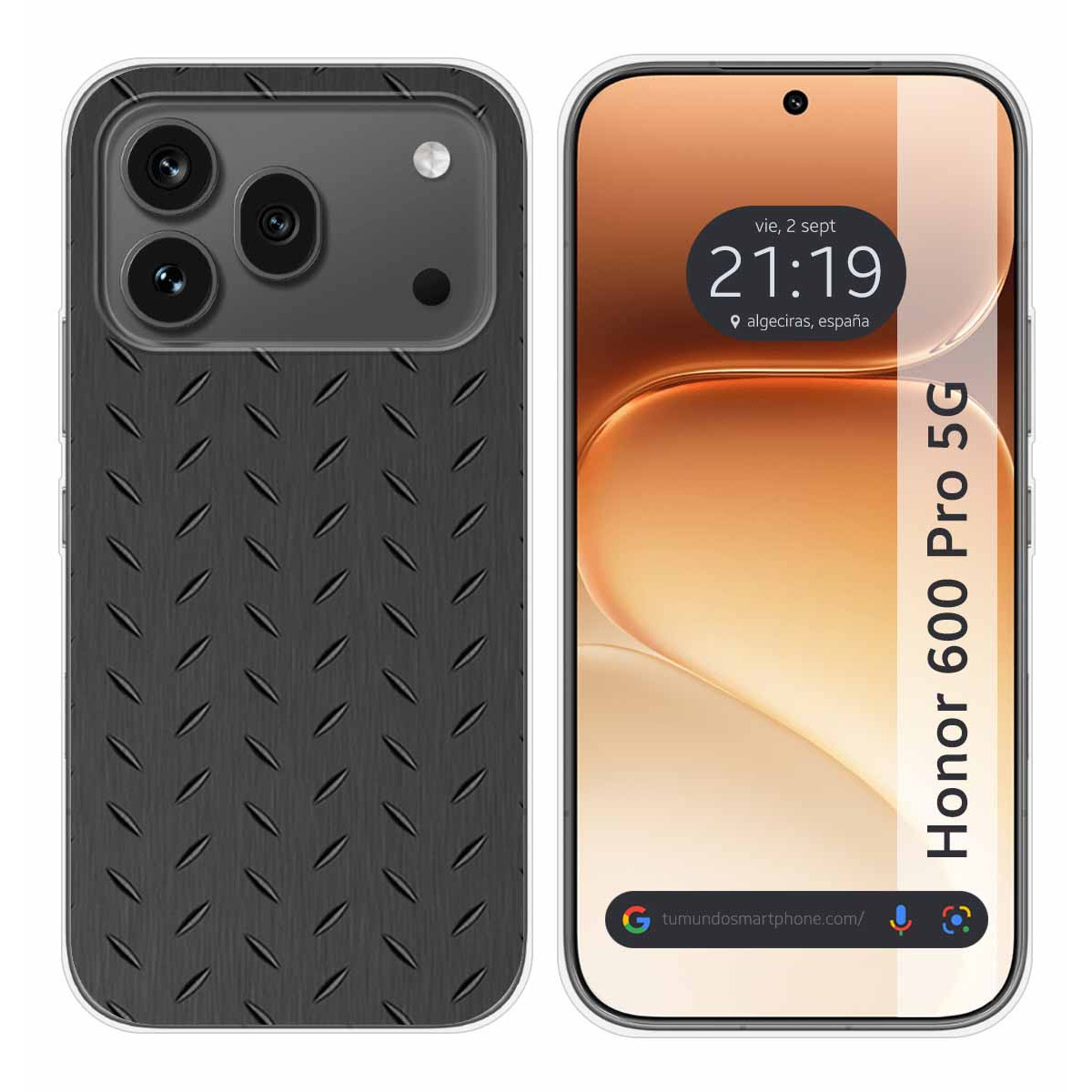 Funda Silicona para Huawei Honor 600 Pro 5G diseño Metal Dibujos
