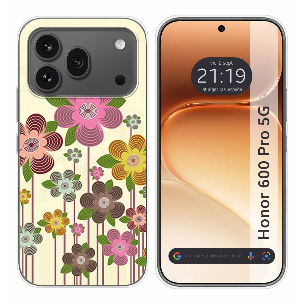 Funda Silicona para Huawei Honor 600 Pro 5G diseño Primavera En Flor Dibujos