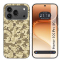 Funda Silicona para Huawei Honor 600 Pro 5G diseño Sand Camuflaje Dibujos