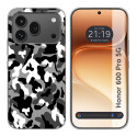 Funda Silicona para Huawei Honor 600 Pro 5G diseño Snow Camuflaje Dibujos