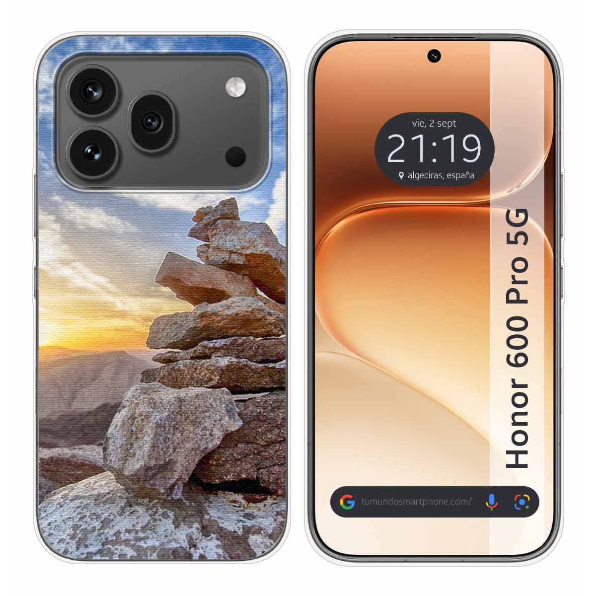 Funda Silicona para Huawei Honor 600 Pro 5G diseño Sunset Dibujos