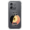 Funda Silicona Antigolpes para Huawei Honor 600 Pro 5G diseño Hombre Escalada Dibujos