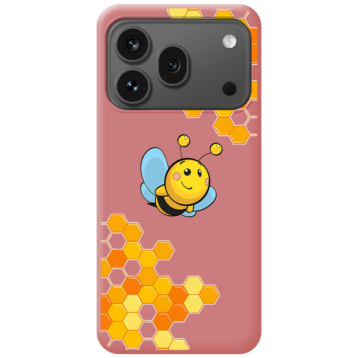 Funda Silicona Líquida Rosa para Huawei Honor 600 Pro 5G diseño Abeja Dibujos