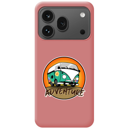 Funda Silicona Líquida Rosa para Huawei Honor 600 Pro 5G diseño Adventure Dibujos