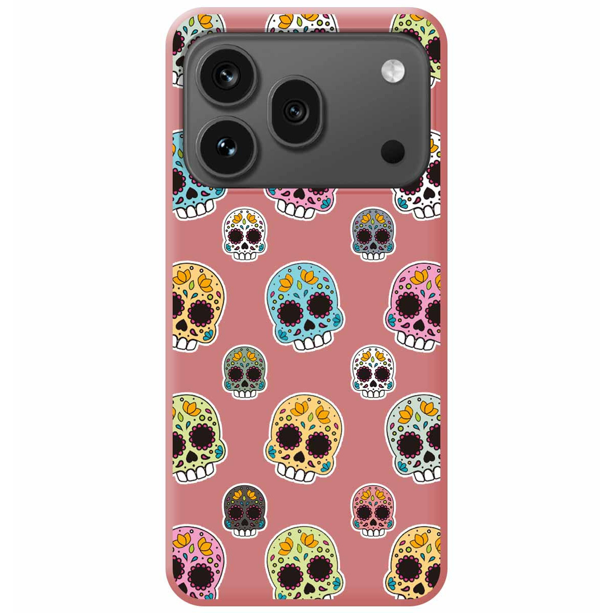 Funda Silicona Líquida Rosa para Huawei Honor 600 Pro 5G diseño Catrina Dibujos
