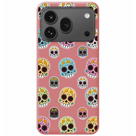 Funda Silicona Líquida Rosa para Huawei Honor 600 Pro 5G diseño Catrina Dibujos