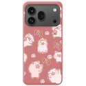 Funda Silicona Líquida Rosa para Huawei Honor 600 Pro 5G diseño Cerdos Dibujos