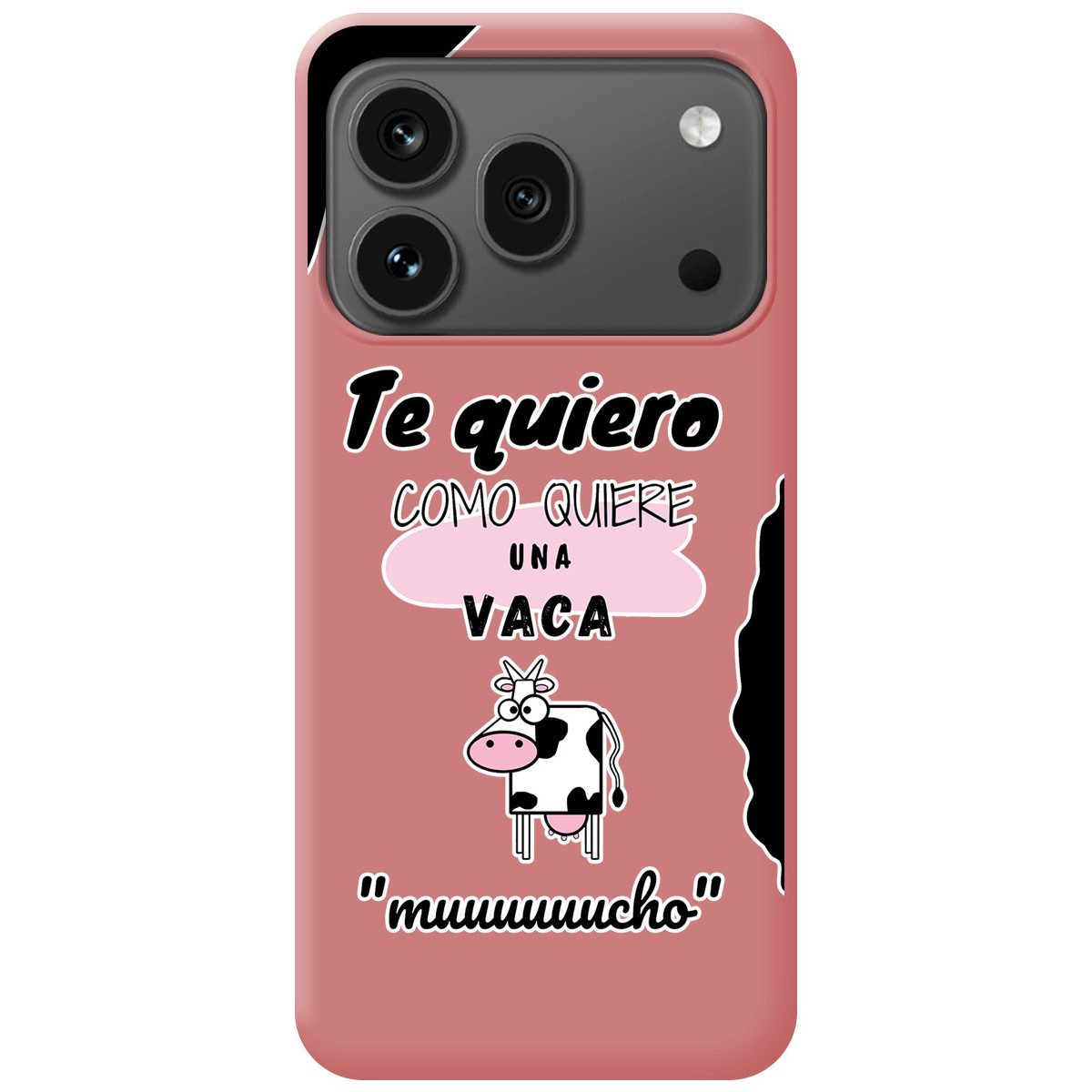 Funda Silicona Líquida Rosa para Huawei Honor 600 Pro 5G diseño Vaca Dibujos
