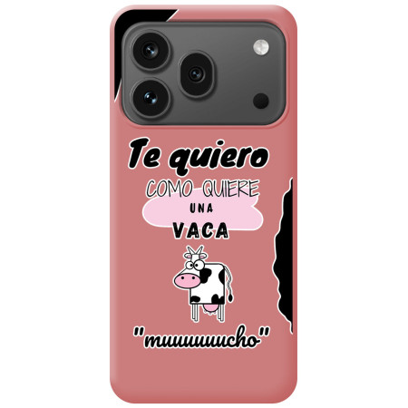 Funda Silicona Líquida Rosa para Huawei Honor 600 Pro 5G diseño Vaca Dibujos