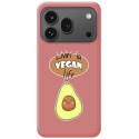 Funda Silicona Líquida Rosa para Huawei Honor 600 Pro 5G diseño Vegan Life Dibujos