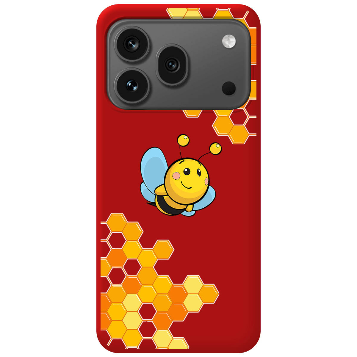 Funda Silicona Líquida Roja para Huawei Honor 600 Pro 5G diseño Abeja Dibujos