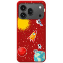Funda Silicona Líquida Roja para Huawei Honor 600 Pro 5G diseño Espacio Dibujos