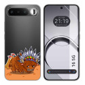 Funda Silicona Transparente para Realme 16 5G diseño Bufalo Dibujos
