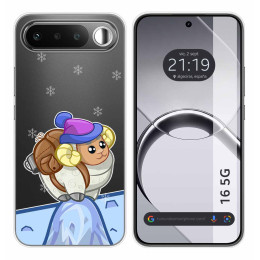 Funda Silicona Transparente para Realme 16 5G diseño Cabra Dibujos