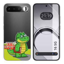 Funda Silicona Transparente para Realme 16 5G diseño Coco Dibujos