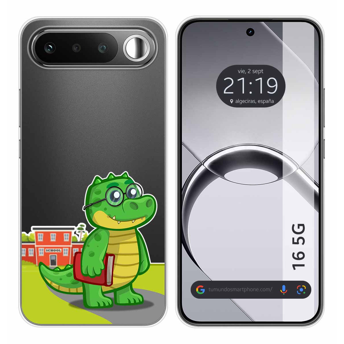 Funda Silicona Transparente para Realme 16 5G diseño Coco Dibujos