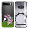 Funda Silicona Transparente para Realme 16 5G diseño Conejo Dibujos