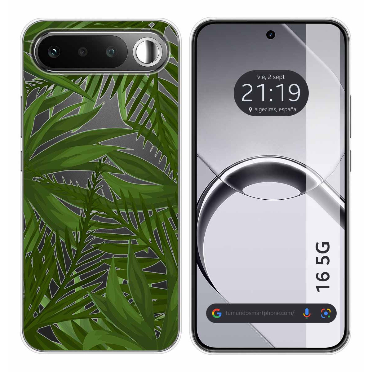 Funda Silicona Transparente para Realme 16 5G diseño Jungla Dibujos