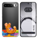Funda Silicona Transparente para Realme 16 5G diseño Leopardo Dibujos