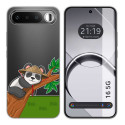 Funda Silicona Transparente para Realme 16 5G diseño Panda Dibujos