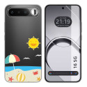 Funda Silicona Transparente para Realme 16 5G diseño Playa Dibujos