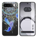 Funda Silicona Transparente para Realme 16 5G diseño Plumas Dibujos