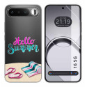 Funda Silicona Transparente para Realme 16 5G diseño Summer Dibujos